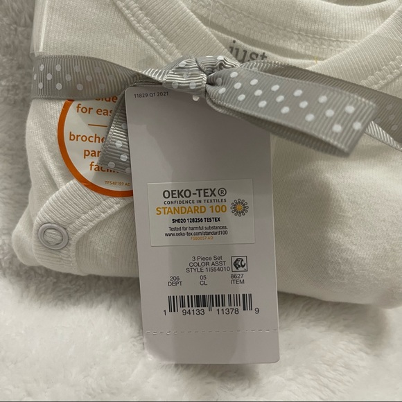 Carter's Just One You Bodysuit preemie 3 pack short sleeve New - Picture 5 of 5